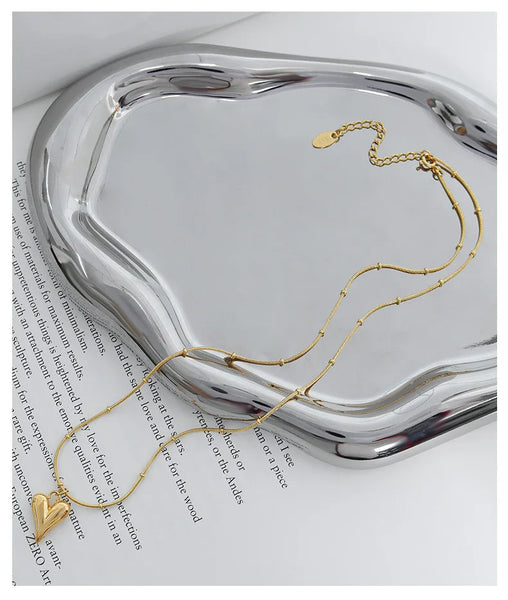 Vintage Style Heart Pendant Necklace
