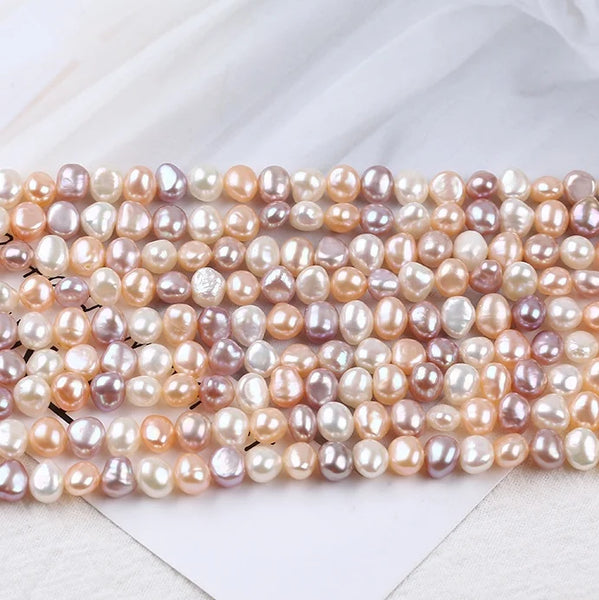 Multi Color Mixed Beaded Pearl Necklace