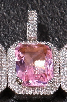 Rope Chain Colorful Zircon Pendant Necklace