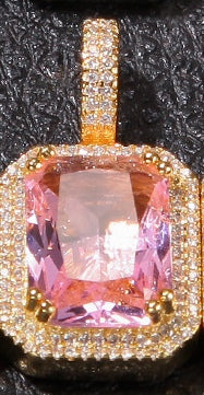 Rope Chain Colorful Zircon Pendant Necklace
